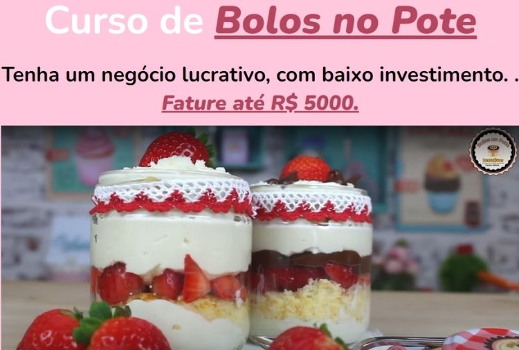 Bolos No Pote – Curso Online